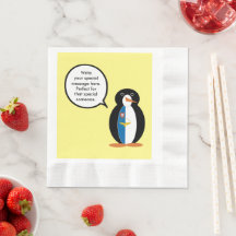 Azorean Talking Ms Penguin Personalized