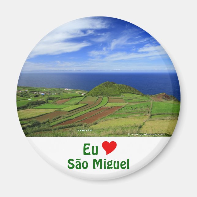 Azores coastal landscape magnet (Front)