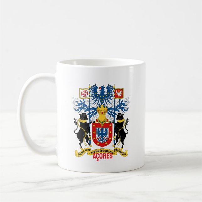 Azores coat of arms coffee mug (Left)