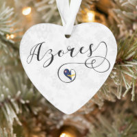 Azores Flag Heart, Portugal, Azorean