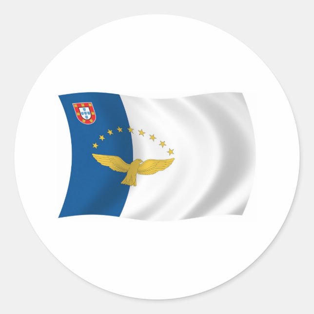 Azores Flag Sticker (Front)