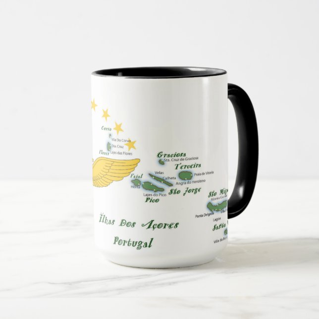 Azores folk art  mug (Front Right)