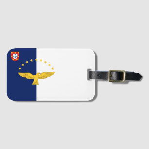Azores islands flag Luggage Tag