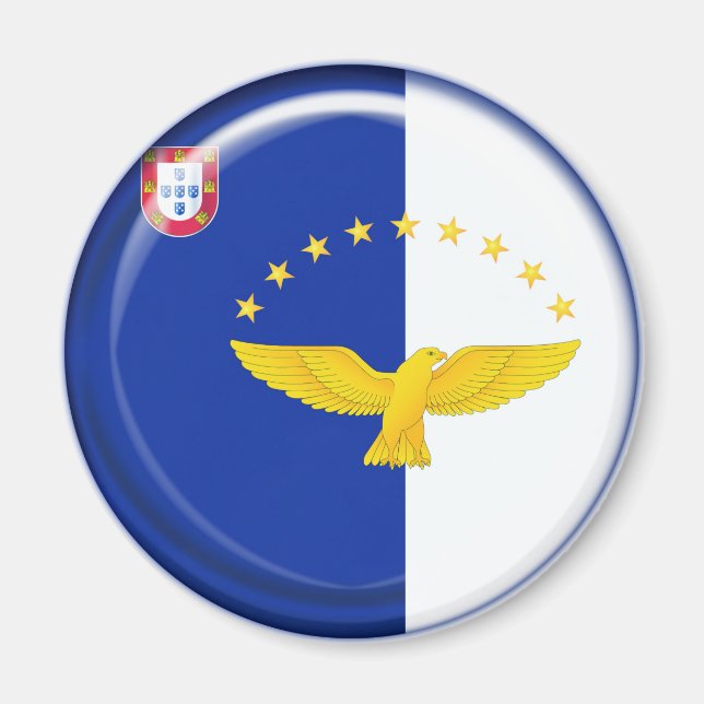 Azores islands flag magnet (Front)