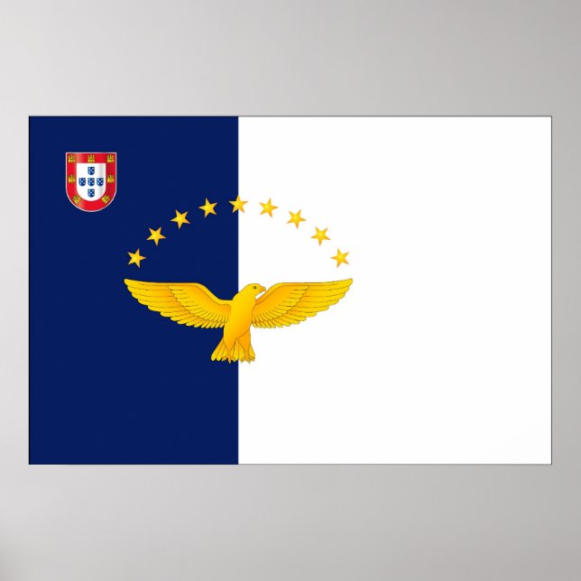 Azores islands flag poster (Front)