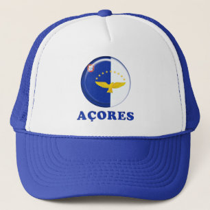 Azores islands flag trucker hat