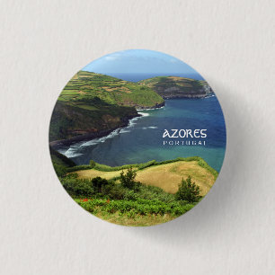 Azores Islands photo, Portugal 1 Inch Round Button