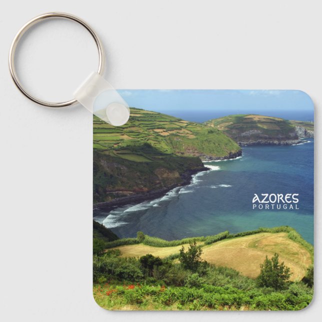 Azores Islands photo, Portugal Keychain (Front)
