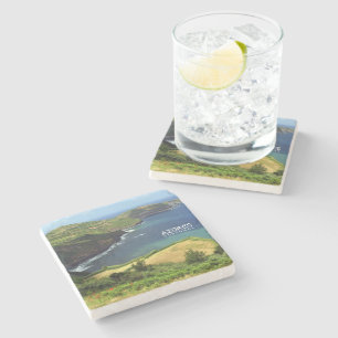 Azores islands photo, Portugal Stone Coaster
