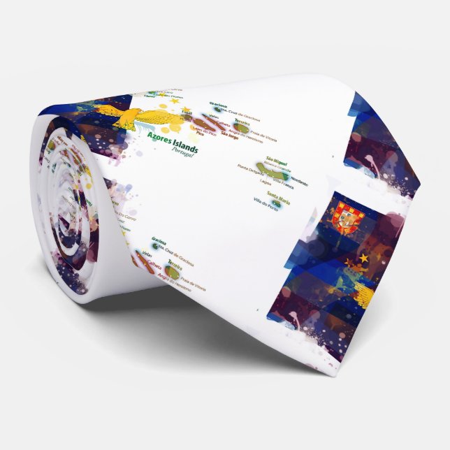 Azores islands, Portugal Tie (Rolled)
