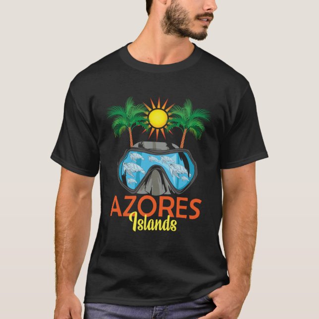 Azores Islands Portugal Vacations T-Shirt (Front)