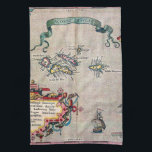 Azores Old Map - Vintage Sailing Exploration Kitchen Towel<br><div class="desc">Azores Old Map - Vintage Sailing Exploration. You can personalize the design further if you'd prefer,  such as by adding your name or other text,  or adjusting the image - just click 'Customize' to see all the options.</div>