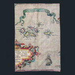 Azores Old Map - Vintage Sailing Exploration Kitchen Towel<br><div class="desc">Azores Old Map - Vintage Sailing Exploration. You can personalize the design further if you'd prefer,  such as by adding your name or other text,  or adjusting the image - just click 'Customize' to see all the options.</div>