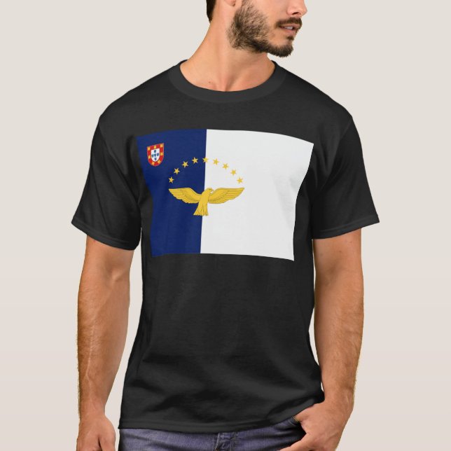 Azores (Portugal) Flag T-Shirt (Front)