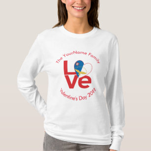 Azores Red LOVE Flag Personalized T-Shirt