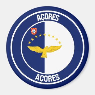 Azores Round Emblem Magnet