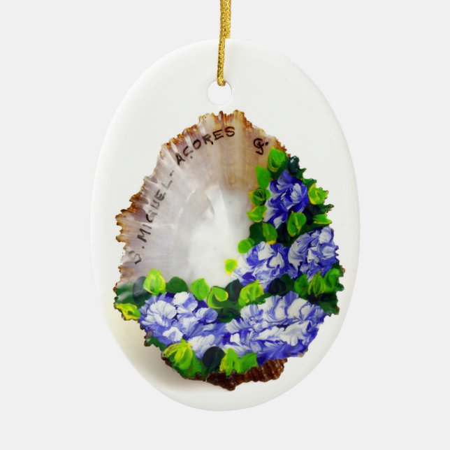 Azores souvenir ceramic ornament (Front)