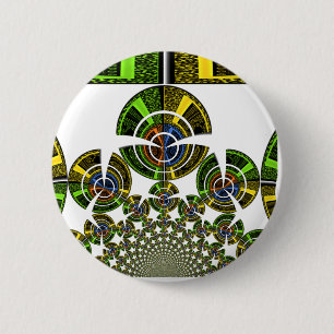 Aztec 2 Inch Round Button