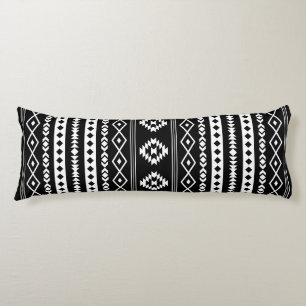 Aztec 2Way Black & White Mixed Motifs (V) Pattern Body Pillow