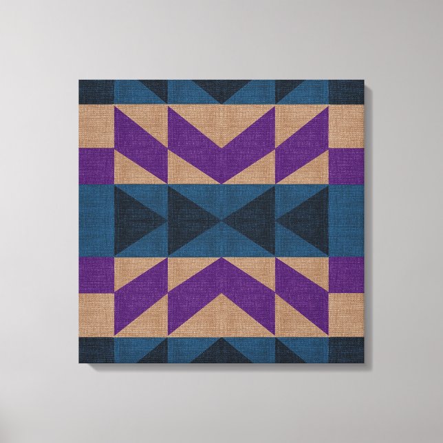 Aztec Abstract Canvas Print (Front)