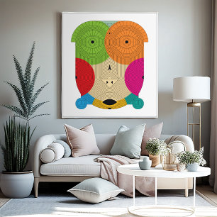 Aztec Ancient Lines Canvas Print