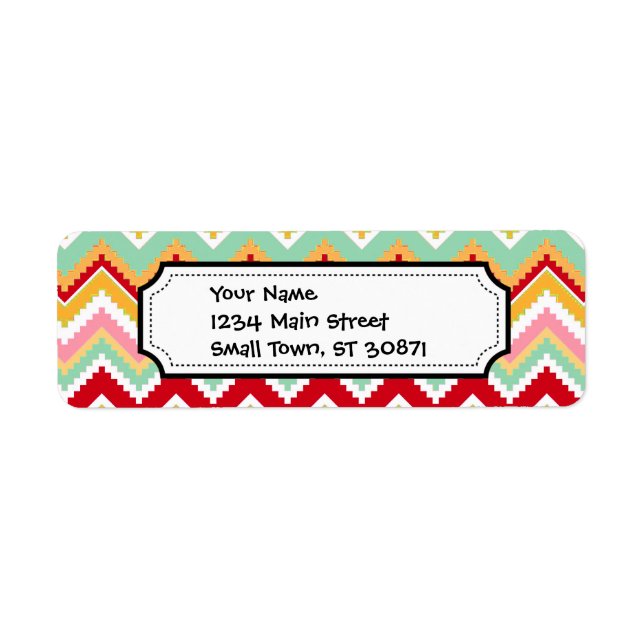 Aztec Andes Montagnes Tribales Chevron Fiesta ZigZ (Devant)