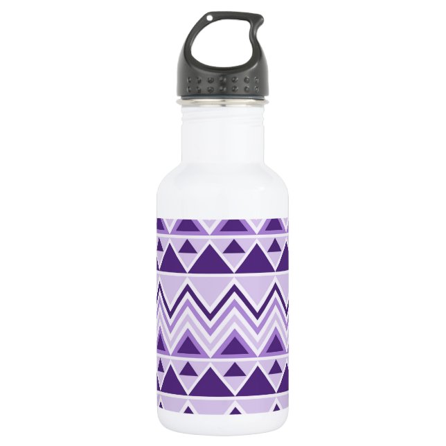 Aztec Andes Tribal Mountains Triangles Chevrons 532 Ml Water Bottle (Front)