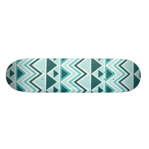 Aztec Andes Tribal Mountains Triangles Chevrons Skateboard