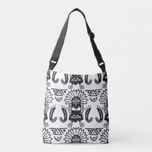 Aztec Art - Lizard Pattern Crossbody Bag