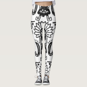 Aztec Art - Lizard Pattern Leggings