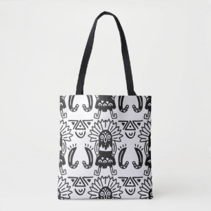 Aztec Art - Lizard Pattern Tote Bag