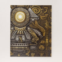 Aztec art rich and vibrant
