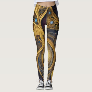 Aztec art, vibrant, reflecting the culture leggings