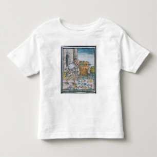 Aztec artisans dyeing feathers toddler t-shirt