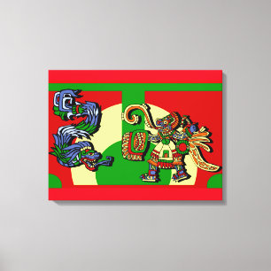 Aztec Artistic Design Canvas Print