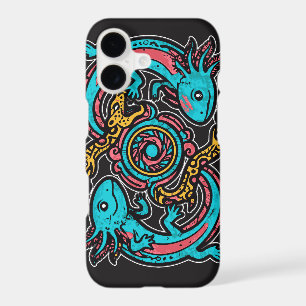 Aztec Axolotl Xolotl Tribal Pattern mythology boho