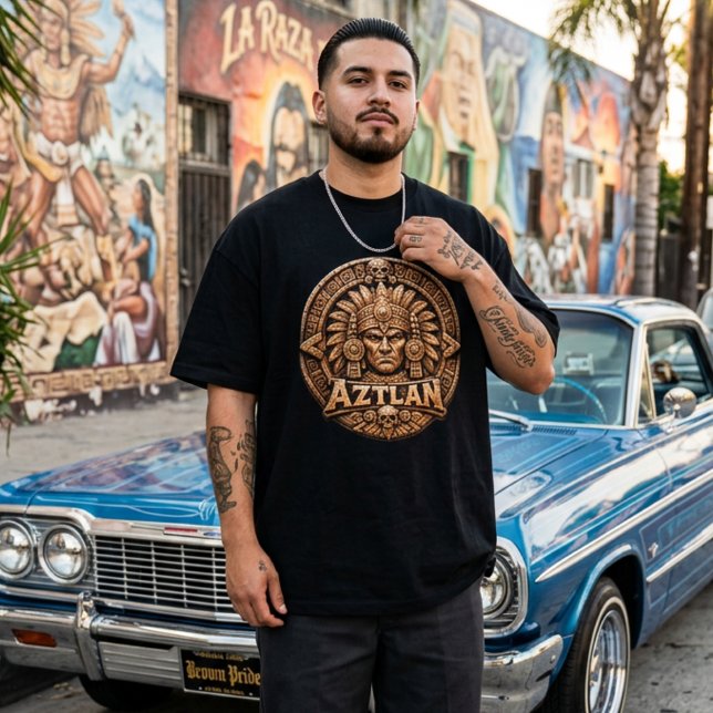 Aztec Aztlan Warrior  T-Shirt (Aztec Aztlan Warrior T-Shirt)