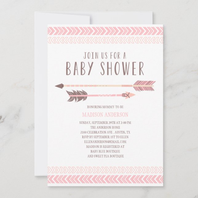 Aztec | Baby Shower Invitation (Front)