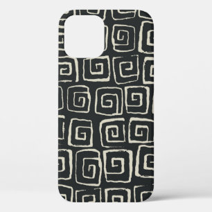 Aztec Background Vintage Retro Pattern iPhone 12 Case