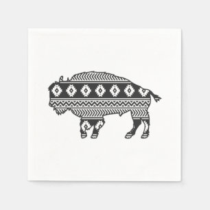 Aztec Bison Buffalo Napkin