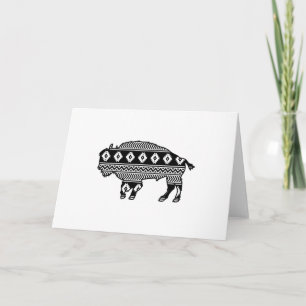 Aztec Bison Card