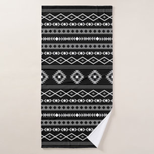 Aztec blanc gris noir Motifs mélangés Motif