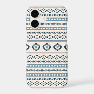 Aztec Blues Cream Mixed Motifs Pattern Case-Mate i