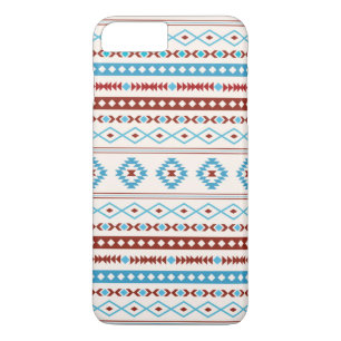 Aztec Blues Red Cream Mixed Motifs Pattern Case-Mate iPhone Case