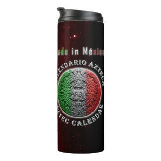 Aztec Calendar Disc Thermal Tumbler