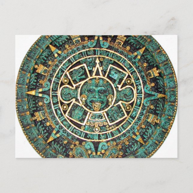 Aztec Calendar in detail Postcard (Front)