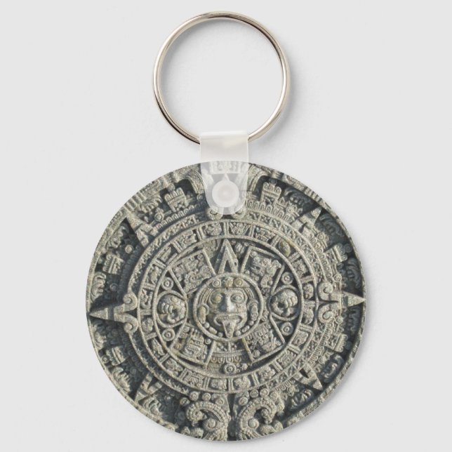 Aztec Calendar Keychain (Front)