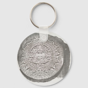 Aztec Calender 1862 Mayan Calendar adaption Keychain