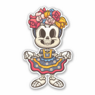 Aztec Catrina Skeleton