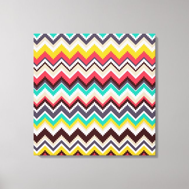 Aztec Chevron #3 at VictoriaShaylee Canvas Print (Front)